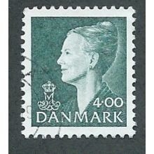 DEN 1997 4.00KR 'QUEEN MARGRETHE II' FINE USED (EBID43-047)