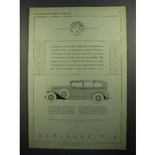 1931 Cadillac V-8 Car Ad