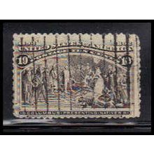 Used 237 10c Columbus Presenting Natives Average K1201