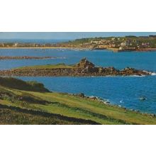 BeeSands From The Golf Links Course Isle Of Scilly 1966 Postcard Postmark