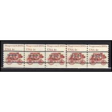 1898Ab 4c Stagecoach Fine MNH Dry Gum PNC 5/5 Line Gap AA0025