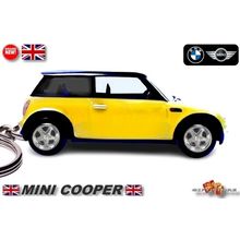 RARE KEY CHAIN YELLOW BLACK BMW NEW MINI COOPER S Ltd Ed