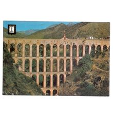 AQUEDUCT, NERJA, COSTA DEL SOL...used vintage postcard. 1984 postmark #