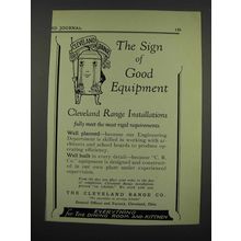 1929 The Cleveland Range Co. Ad - The Sign Of
