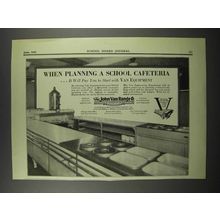 1929 John Van Range Van Cafeteria Equipment Ad