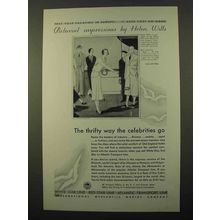 1931 IMM Cruise Ad - Pictorial Impressions, Helen Wills