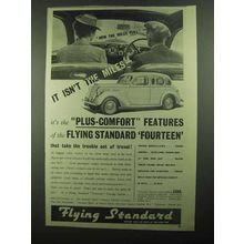 1939 Flying Standard Fourteen Touring Saloon Ad