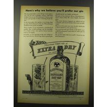 1939 Fleischmann's Gin Ad - We Believe You'll Prefer