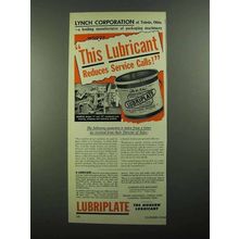 1950 Lubriplate Lubricant Ad - Lynch Corporation