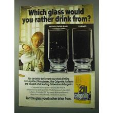 1974 Calgonite Formula 211 Detergent Ad - Which Glass