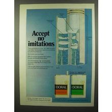 1974 Doral Cigarettes Ad - Accept no Imitations