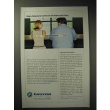 2004 Pfizer Lipitor Ad - Cholesterol all Shapes Sizes