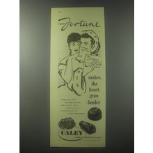 1954 Caley Fortune Chocolates Advertisement