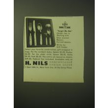 1948 H. Nils Forget-me-Not Child's Set Silverware Advertisement