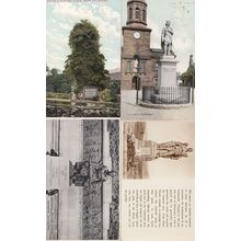 Robert Bruce Statue Pitlochry 4x Scottish Military Monument Postcard s