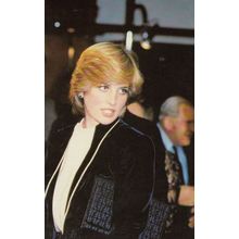 Princess Diana Turns On Christmas Lights in Regent Street London Royal Postcard