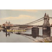 Hammersmith London Bridge Friths 1950s Postcard