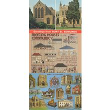 Quaker Tapestry Bury St Edmunds Map 3x Suffolk Postcard s