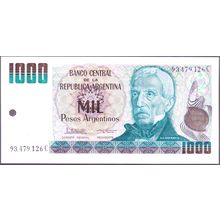 1984 Argentina Banknote 1,000 Pesos