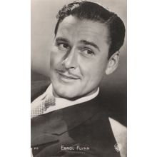 Errol Flynn Rare Warner Bros 213 Real Photo Postcard