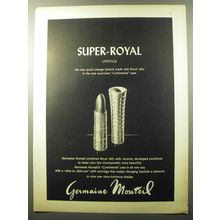 1960 Germaine Monteil Super-Royal Lipstick Ad - The new quick-change lipstick