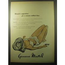 1960 Germaine Monteil Advertisement - Pour Le Soleil Sun Jelly; Super-Sol Cream