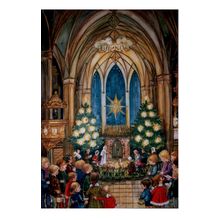 ADV713 - Sellmer Advent - Altar Church Scene - 14.5"H x 10.5"W x .1"D
