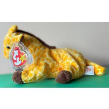 Twigs the Giraffe 4" tall x 8" long TY Beanie Baby Stuffed Animal Toy Retired