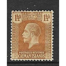 CAYMAN ISLANDS GV 1921-2 WMK MULTI-SCRIPT CA 1½d MINT SG72