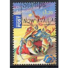 Christmas Island 2008 Christmas - Crab With Antler $1.20 International Post Used