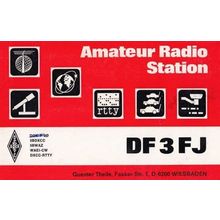 Wiesbaden German Amateur Radio Station QSL Postcard