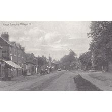 Corner Shop On High Street Kings Langley 1914 Pre WW1 View Herts Rare Postcard