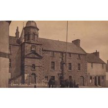 Inverkeithing Town House Scotland Scottish Antique Real Photo WW1 War Postcard