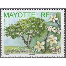 Mayotte 2006 Yvert 191 Neuf ** Cote (2017) 2.10 € Le frangipanier et ses fleurs