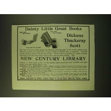 1902 Thomas Nelson & Sons New Century Library Ad - Dainty little great books