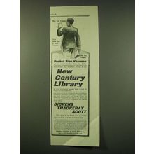 1902 Thomas Nelson & Sons New Century Library Ad - Pocket Size Volumes