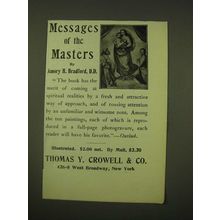 1902 Thomas Y. Crowell & Co. Publishing Ad - Messages of the Masters