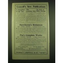 1902 thomas Y. Crowell & Co. Ad - Crowell's new publications