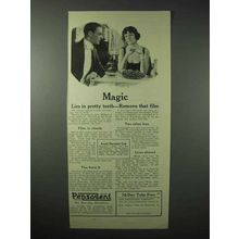 1923 Pepsodent Toothpaste Ad - Magic