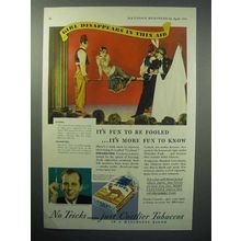 1933 Camel Cigarettes Ad - Girl Disappears in Thin Air
