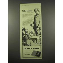 1957 Black & White Cigarettes Ad - Take A Shop