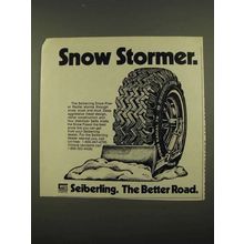 1974 Seiberling Snow Power Radial Tire Ad - Stormer