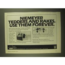1987 Krone Niemeyer Tedders and Rakes Ad - Use Them Forever
