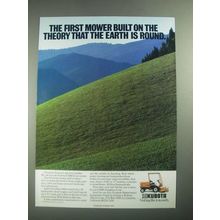 1987 Kubota F2000 Front Mower Ad - The Theory That The Earth is Round