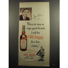 1951 Old Angus Scotch Ad - Jan Peerce