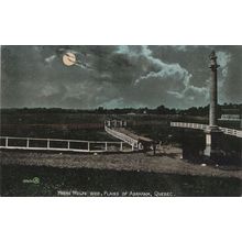 Werewolf Where Wolfe Died Canada Moonlight Antique Postcard