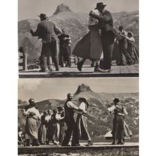 Adelboden Switzerland 2x Swiss Folk Morris Dancing Old Postcard s