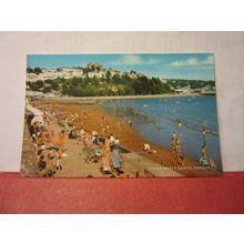 TORRE ABBEY SANDS, TORQUAY, DEVON unused postcard dated 1984 #