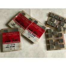 NEW LOT 50 CARBORUNDUM SQ163P4,SNG 434 CERAMIC CUTTING INSERTS,GRADE CCT 707,SV