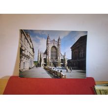 THE ABBEY, WEST FRONT, BATH used postcard J Arthur Dixon 1981 pm =